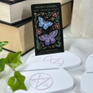 Vel Unt's Pentagram Tarot/Orakel Holder [hvit & rosa] thumbnail