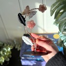 Magisk Garden Krystallholder - Jordbærkvarts, Flammekvarts, Blomster Agat, Jade & Obsidian thumbnail