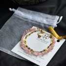 Divine Dulcet ~ Waikiki (Jordbærkvarts & 24K Dobbeltlags Armbånd + Vel Unt hjerte) thumbnail