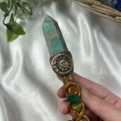 Amasonitt & Agat Magick Wand - Moon & Sun thumbnail