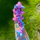 Stor Axolotl Dragon - Rosa & Blå thumbnail