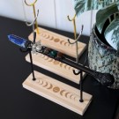 Vel Unt's Månefase Stand - Krystall & Wand Holder (Gull/Sølv/Svart) thumbnail