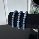 Blå Fossiliert Korall Armbånd, 8mm thumbnail