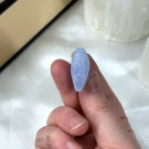 Mini Blue Lace/Blonde Agat Hjerte #3 thumbnail