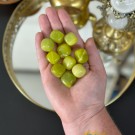 Oliven Jade (Serpentin) Tromlet thumbnail