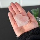 Rosenkvarts Hjerte - Kjærlighet i Fasettslipt Form thumbnail