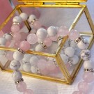 Hovelitt & Rosenkvarts Armbånd 8mm thumbnail