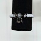 Triple Moon Krystallarmbånd, 6mm (Regnbue Månestein & Bergkrystall) thumbnail