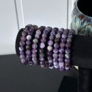 Bånd Ametyst Krystallarmbånd, 8mm (litt større, passer 17-18cm) thumbnail