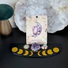 Vel Unt's Månefase Tarot/Orakel kort holder - 1-2 kort + holder til 3 krystaller thumbnail