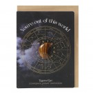Tigerøye Måne Gratulasjonskort - Out of This World thumbnail