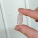 Lyse Rosenkvarts Hjerter m/hull i toppen (DIY) thumbnail