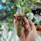 Regnbue Fluoritt & Unakitt Magick Wand - Havfrue thumbnail