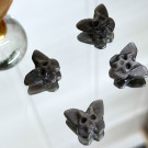 Mini Death’s Head Moth - Silver Sheen Obsidian thumbnail