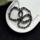 Krystallhjerte Armbånd - Larvikitt thumbnail