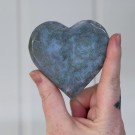 Blått Mose Agat Hjerte #6 thumbnail