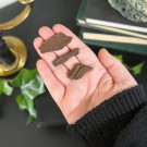 Krystallisert Forsteinet Tre fra Zwenkau, Tyskland - 3 små biter thumbnail