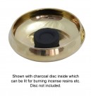 Stor Røkelsesskål i Messing med Stjernelokk thumbnail