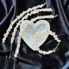 Rosenkvarts Chips Armbånd - Blomster Edition (JUSTERBAR) thumbnail