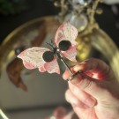 Unik Rhodokrositt Sommerfuglvinger m/stand #3 thumbnail