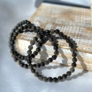 Silver Sheen Obsidian Armbånd, 6mm thumbnail