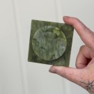 Frosk på Fisketur i Grønn Serpentin m/roterende base #1 thumbnail