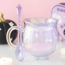 Lilla Heksegryte Krus i Dobbeltvegget Glass med Krystallskje thumbnail