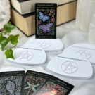Vel Unt's Pentagram Tarot/Orakel Holder [hvit & rosa] thumbnail