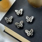 Mini Death’s Head Moth - Silver Sheen Obsidian thumbnail