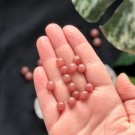 8mm Jordbærkvarts Krystallperler - 10stk thumbnail