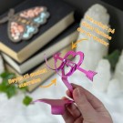 Rosa Krystallholder Til Hjerter thumbnail