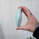 Blå Sky Kvarts Anatomisk Hjerte** thumbnail