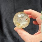 Bergkrystall Kule med Hematitt & Limonitt (Flammekvarts & Golden Healer) thumbnail