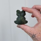 Frosk på Fisketur i Grønn Serpentin m/roterende base #2 thumbnail