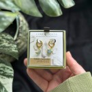 Luna Norte ~ Sky Gazing Mismatched Hoop Øredobber - Akvamarin thumbnail