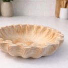 Bølgeskål - Marmorert Smykkefat i Beige thumbnail