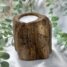 Forsteinet Tre Telysholder Lav  thumbnail