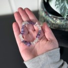 Ametyst & Bergkrystall Krystallchips Armbånd thumbnail