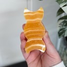 Oransje Bånd Kalsitt Triple Moon Skål - Krystallholder & Smykkefat thumbnail