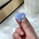 Mini Blue Lace/Blonde Agat Hjerte #2 thumbnail