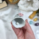 GJENBRUKS-SKATT: Vintage Porselensbjelle m/roseblomst thumbnail