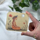 Blomsterjente Krystallkuleholder thumbnail