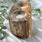 Forsteinet Tre Telysholder [2 lys] thumbnail