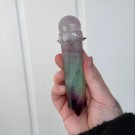 Krystallstav med Regnbue Fluoritt & Rosenkvarts Kule thumbnail