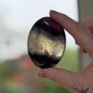 Regnbue Fluoritt Håndstein #3 thumbnail