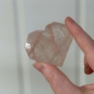 Flammekvarts Hjerte #5 - Indre Ild i Fasettslipt Form thumbnail