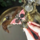 Unik Rhodokrositt Sommerfuglvinger m/stand #1 thumbnail