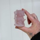 Rosenkvarts Heksekatt med Stav thumbnail