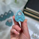 Quija Planchette Pentagram Krystallkuleholder [Blå] thumbnail