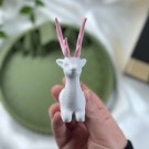 Snøfnugg Hjort Liggende - Rosa thumbnail